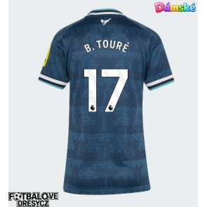 Newcastle United Bazoumana Toure #17 Dámské Venkovní Dres 2026-27 Krátký Rukáv